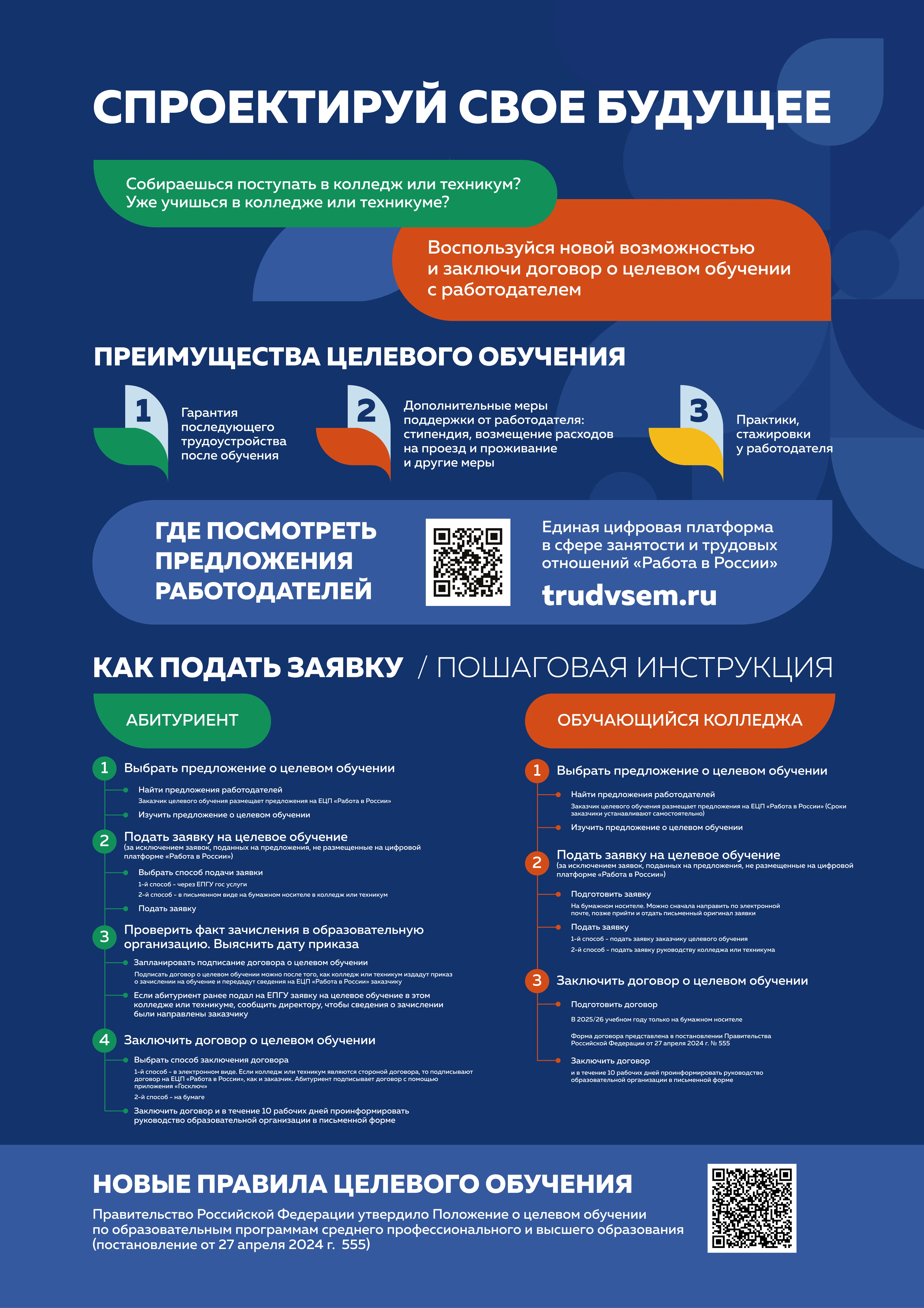 ПАМЯТКА ОБ ОРГАНИЗАЦИИ ЦЕЛЕВОГО ОБУЧЕНИЯ ДЛЯ АБИТУРИЕНТА, ПОСТУПАЮЩЕГО НА ОБУЧЕНИЕ ПО ОБРАЗОВАТЕЛЬНЫМ ПРОГРАММАМ СРЕДНЕГО ПРОФЕССИОНАЛЬНОГО ОБРАЗОВАНИЯ